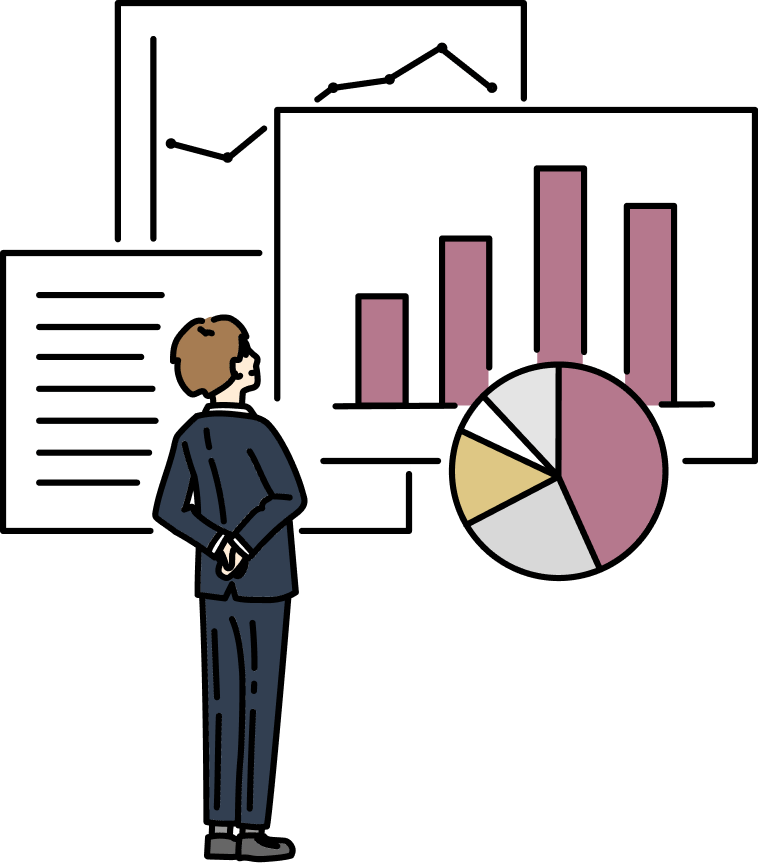 ミーティングをしている様子のイラスト